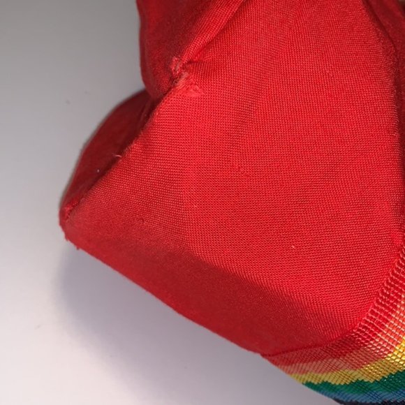 Care Bears Vintage Mini Duffel Bag / Oversized Hobo Purse with Rainbow Handles - Picture 9 of 13